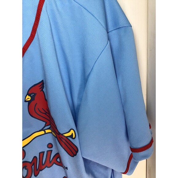 St. Louis Cardinals DeJong Old Dominion Freight Blue Stadium Giveaway XL Jersey - Picture 7 of 16